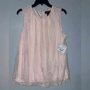 🌷Liz Claiborne Pink Sleeveless Lace Top